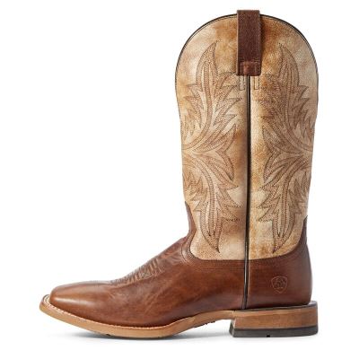 Ariat Western: Cowhand Botas Western Hombre - Rojas Marrones (ZYLTM2167)